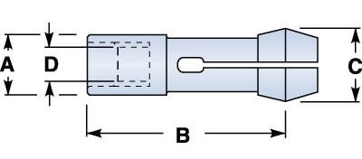 1-1/4 Gridley Burring Collet 23/32 Round